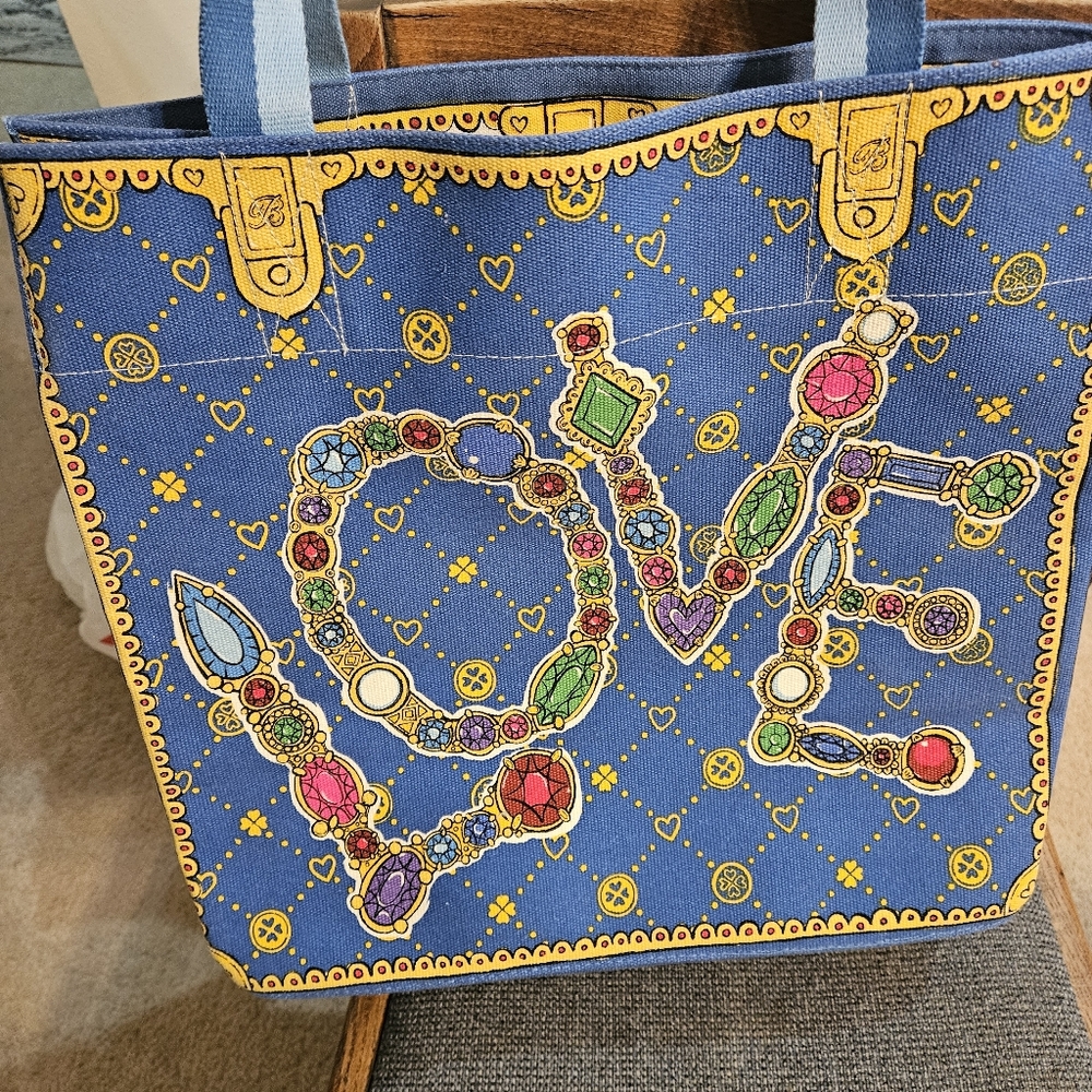 Brighton Glittering Love Canvas Tote - Picture 6 of 8